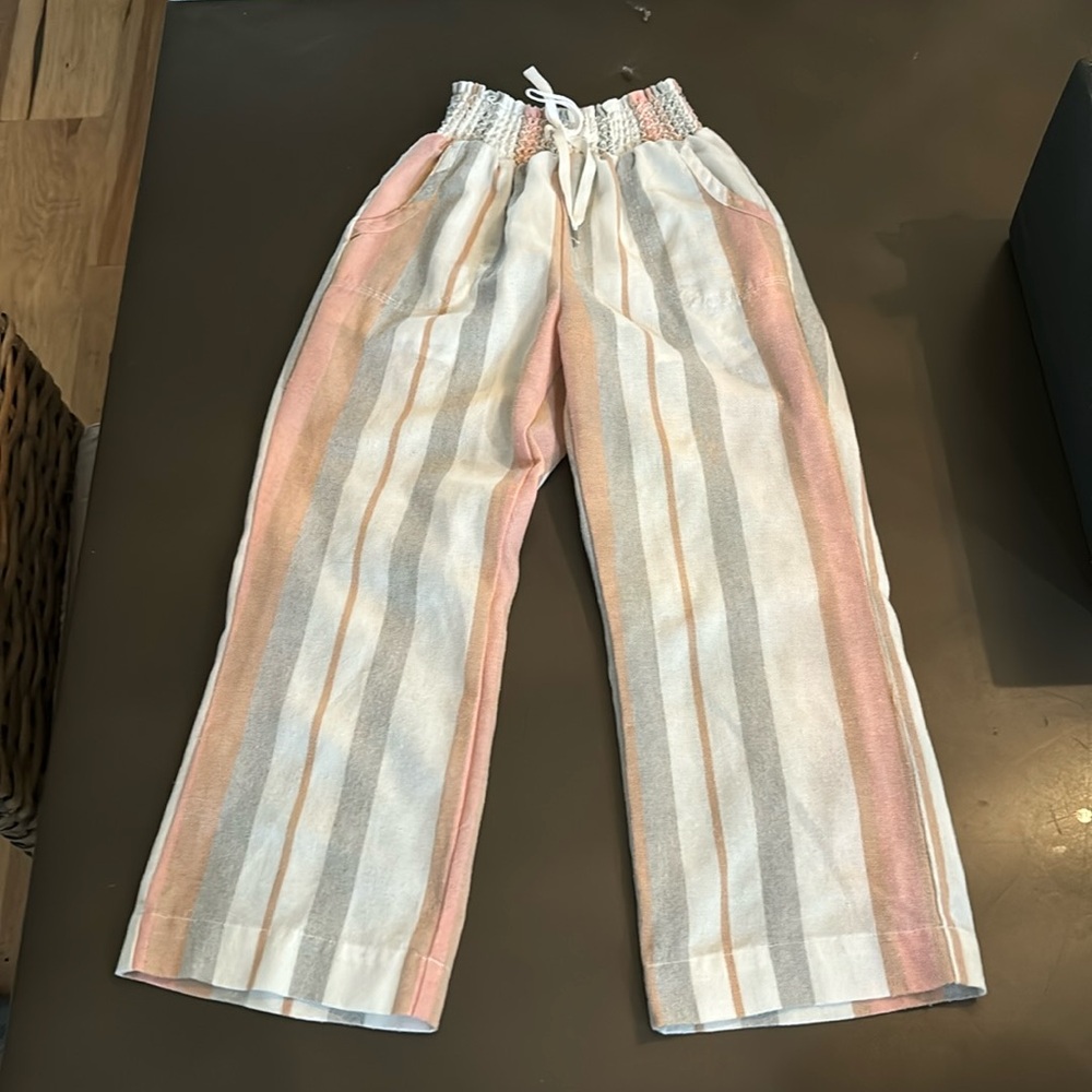Striped pants by boutique store